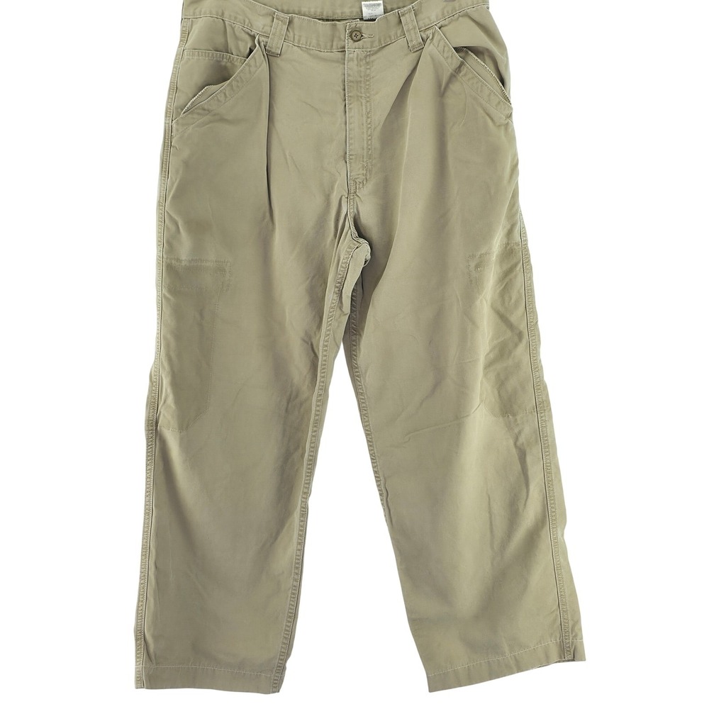 Levis Dry Goods Carpenter Pants Mens 36x34 Khaki Tan Utility Workwear Canvas